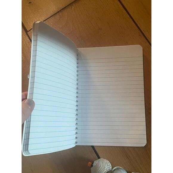 Homemade beautiful sea shell notebook w/ matching pencil. YOUNG entrepreneur! - Picture 4 of 4